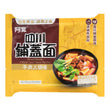 BJ Sichuan Broad Noodle- Beef Flavour (Bag) 白家四川锅盖面 (袋)120G