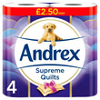 Andrex Supreme Quilts Toilet Tissue 4Rolls