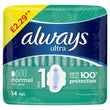 Always Ultra Normal (Size 1) Sanitary Towels Wings 14Pads