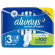 Always Ultra Night (Size 3) Sanitary Towels Wings 10Pads